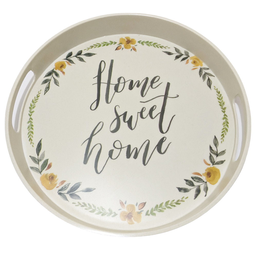Home Sweet Home Melamine Serving Tray entertaining decor kitchen